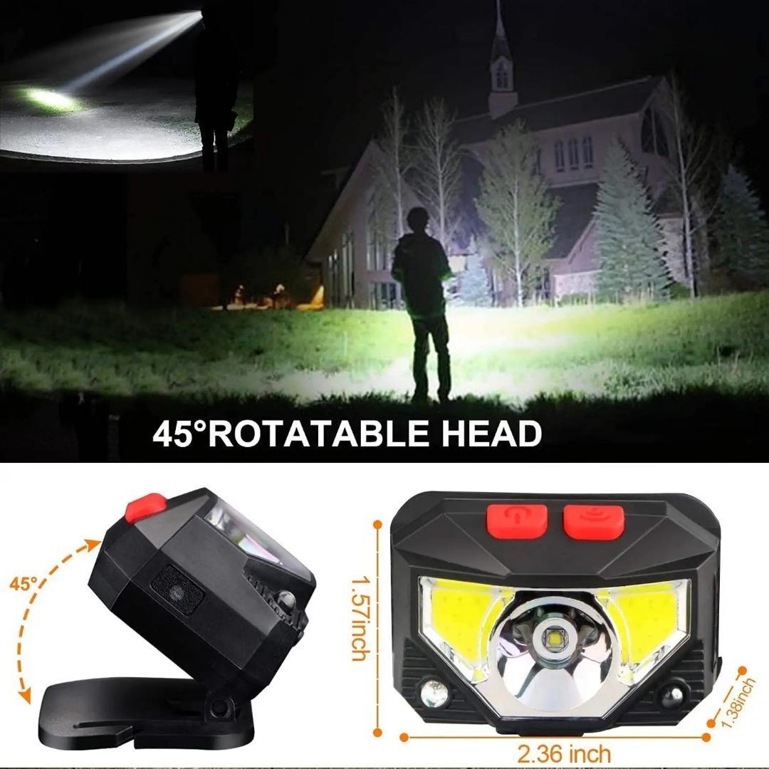 Soft Digits Rechargeable Headlamps, 2-Pack 1100 Lumens LED Headlamp, USB  Headlamp, Modes, Waterproof Motion Sensor Headlamps for Outdoor Camping  Fishing (2-Pack), Furniture  Home Living, Lighting  Fans, Lighting on  Carousell