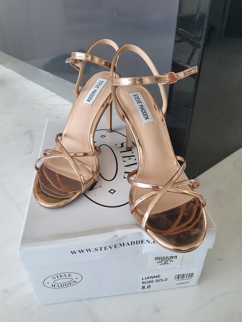 Rose gold heels cheap size 8
