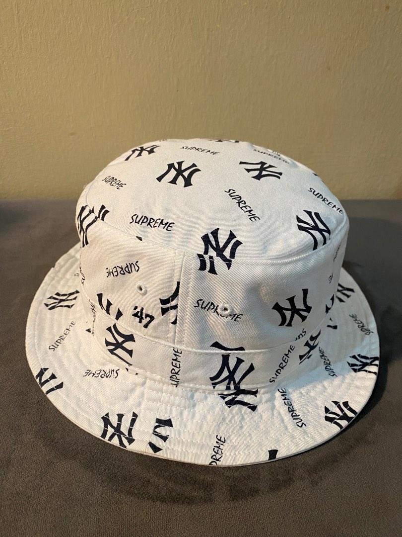 Supreme x New York Yankees bucket hat, Men's Fashion, Watches