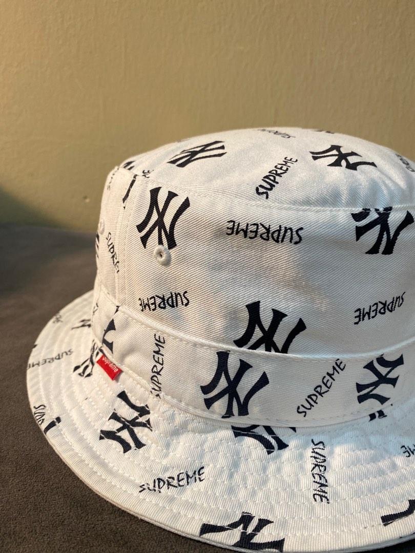 Supreme x New York Yankees bucket hat, Men's Fashion, Watches