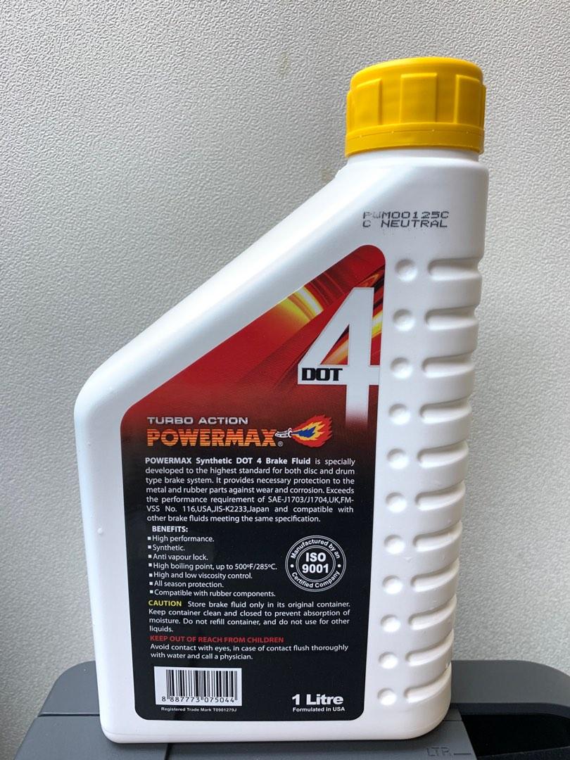 Synthetic Brake fluid dot 4(1 liter pack), Car Accessories, Accessories