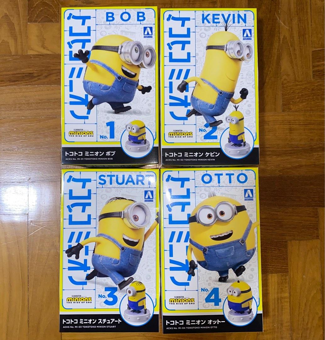 Tokotoko Minions Set of 4 Bob Kevin Stuart Otto Despicable Me Minion Model Kit, Hobbies & Toys