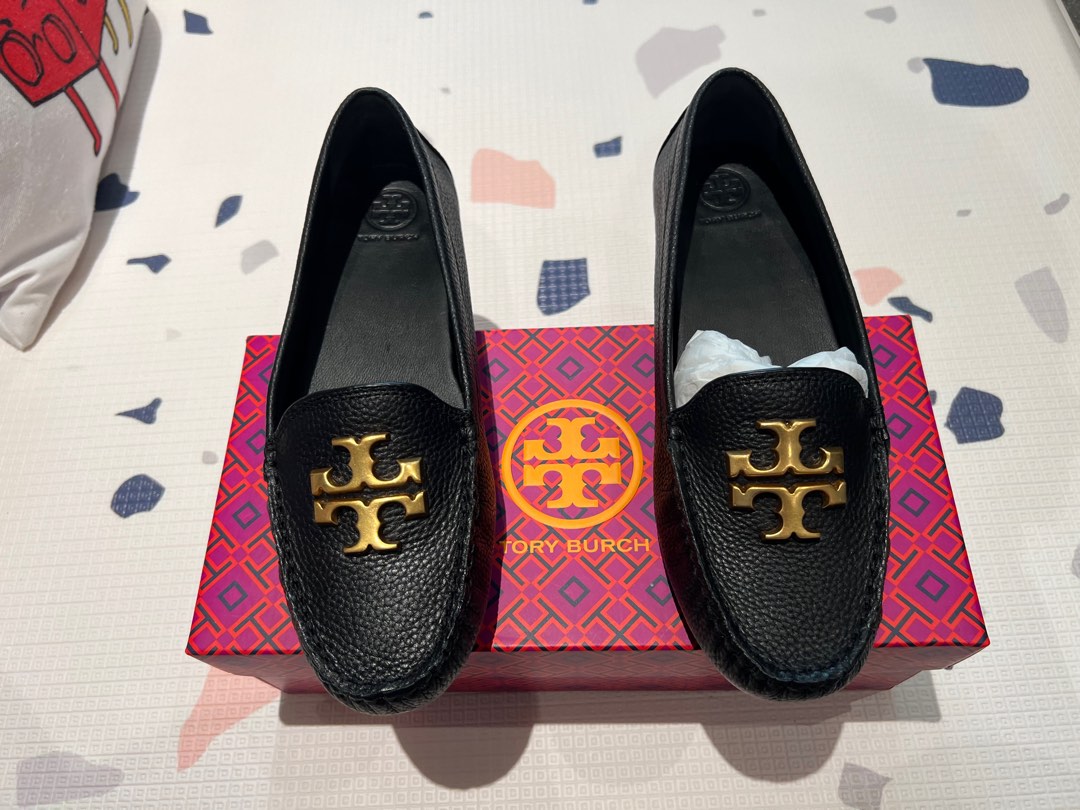 Tory Burch EVERLY DRIVERS CALF LEATHER. US7 BNIB Nego, Women's Fashion,  Footwear, Loafers on Carousell
