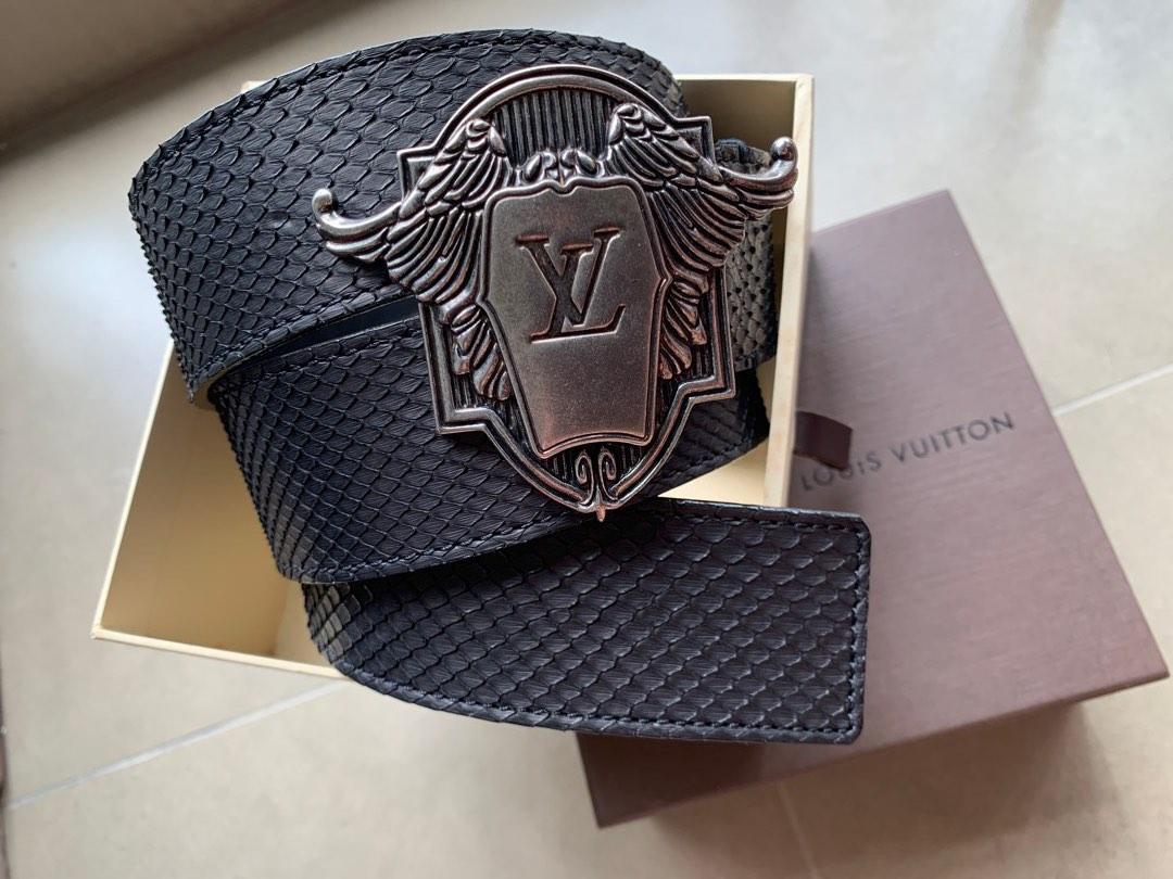Rare limited edition Louis Vuitton LOUIS VUITTON leather belt
