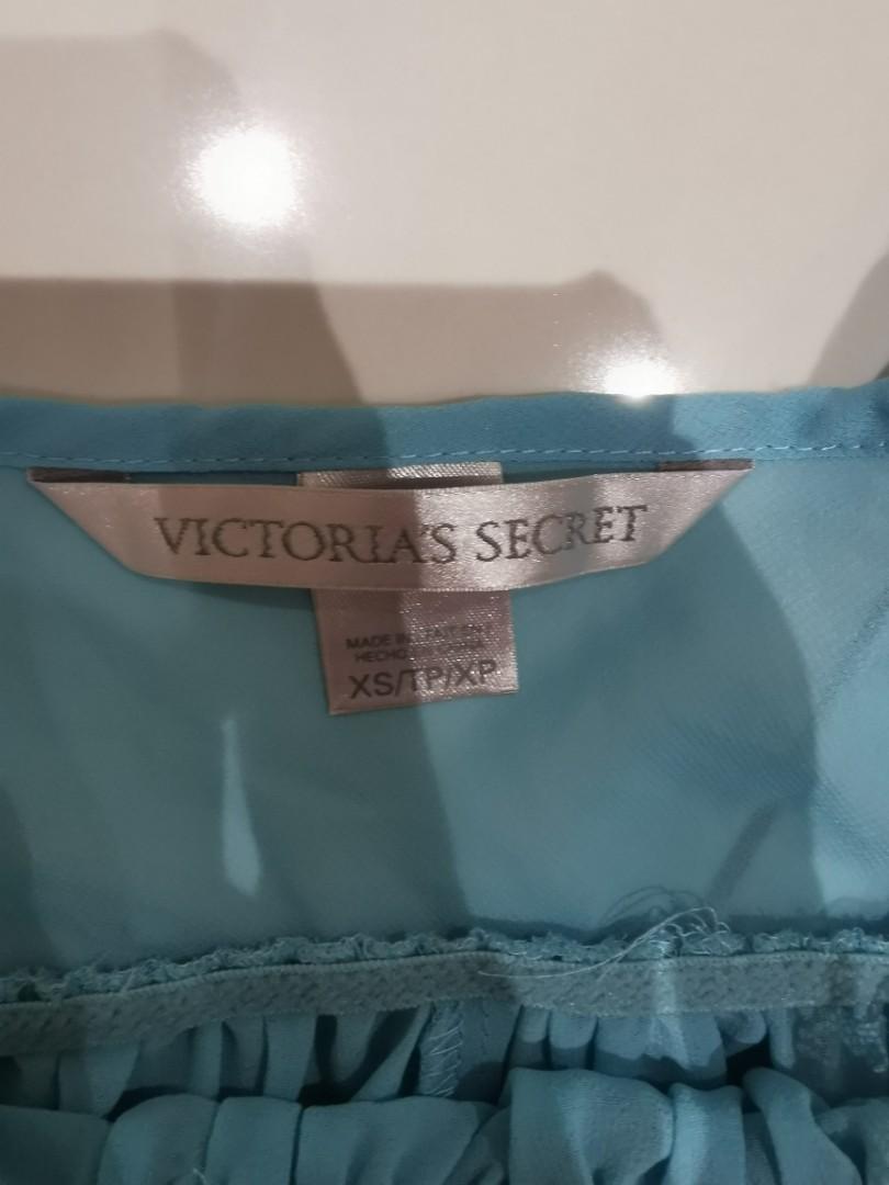 Victoria's Secret Gold label baby blue lace and satin vintage bra