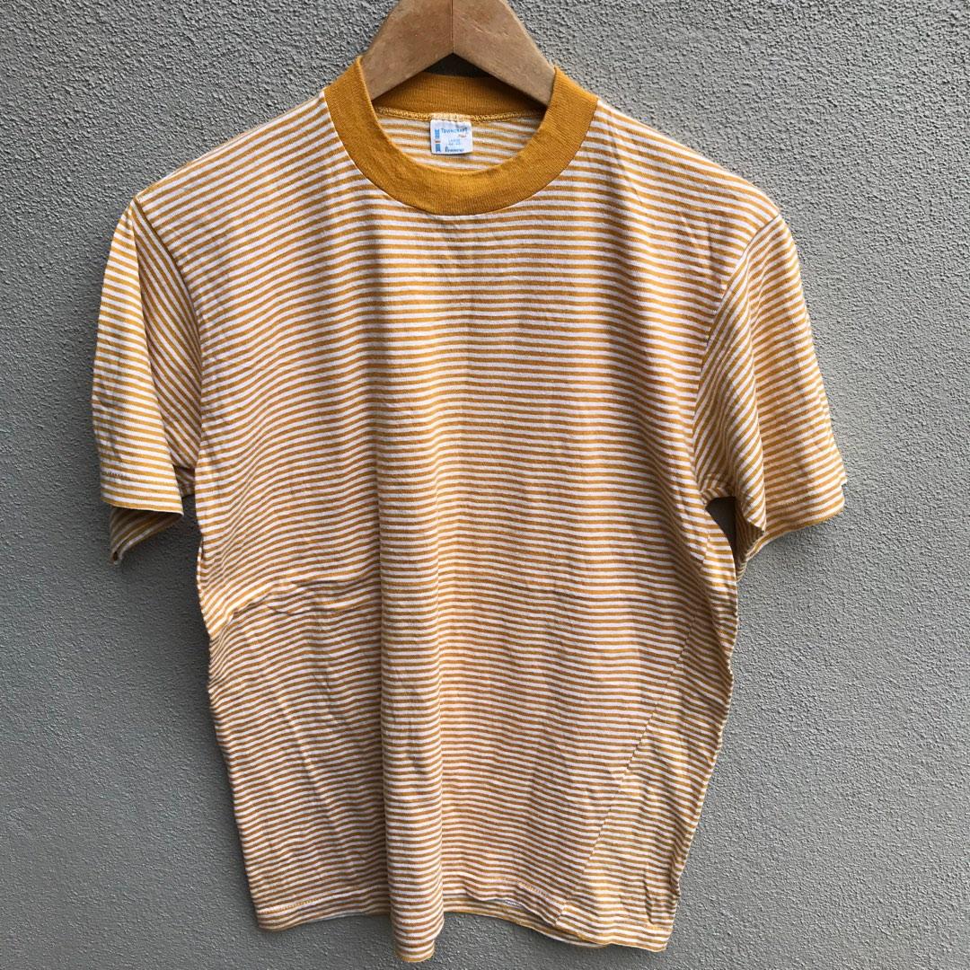Vintage 70s TOWNCRAFT jc penney striped tee, Men's Fashion, Tops