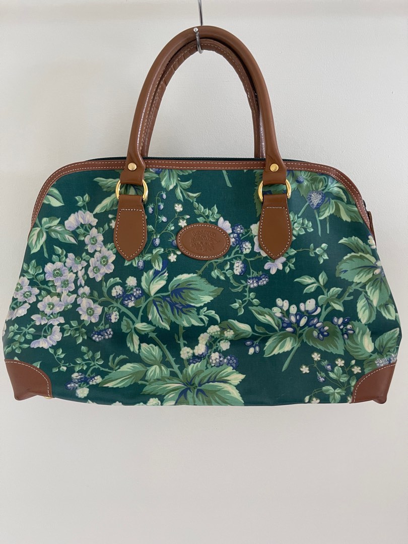 Vintage 80s Laura Ashley Bramble Berry Canva Leather Bag, Women's Fashion,  Bags & Wallets, Shoulder Bags on Carousell