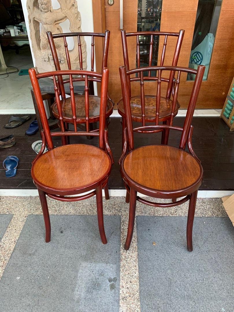 Vintage Bentwood Kopitiam Chairs, Furniture & Home Living, Furniture