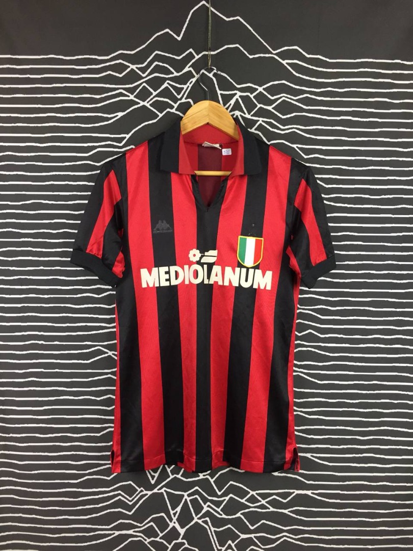 Vtg 80s 90s AC Milan Mediolanum Kappa Sports Kit