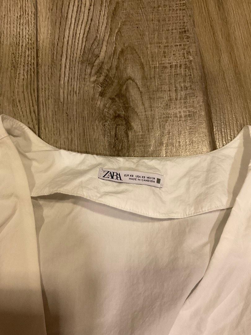 Zara crop top with rhinestone buttons, Women's Fashion, Tops, Blouses