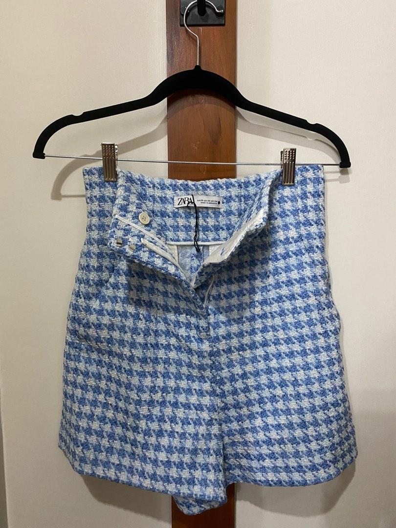 ZARA tweed shorts Women s Fashion Bottoms Shorts on Carousell