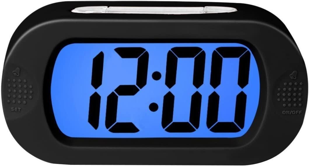 The Clock for Kids & Convenient for Travel Shockproof Battery Operated Progressive Alarm Simple Light Digital Alarm Clock with Snooze 