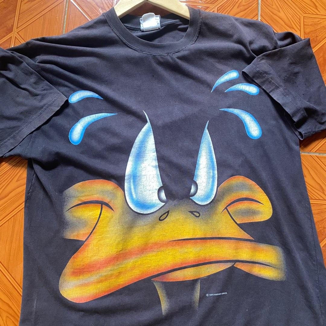 1993 Daffy Duck Big Face Vintage Looney Tunes Cartoon shirt tee