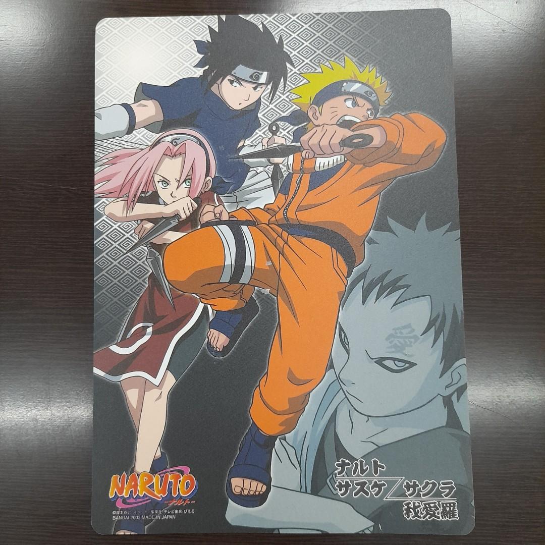 火影忍者佐助我愛羅b5 Size 收藏卡naruto Sasuke Sakura 興趣及遊戲 玩具 遊戲類 Carousell