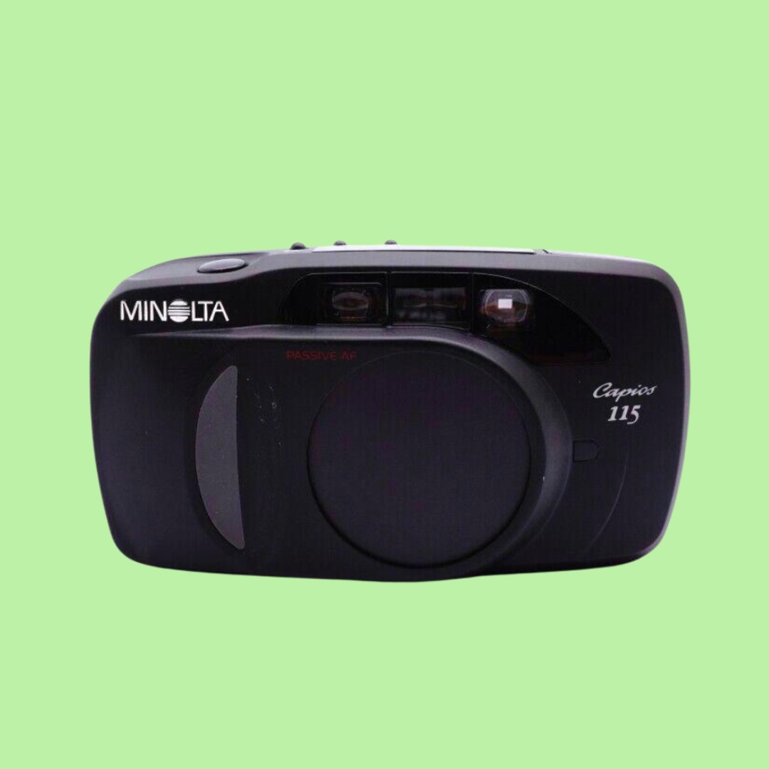 Minolta Capios 115 film camera, Photography, Cameras on Carousell