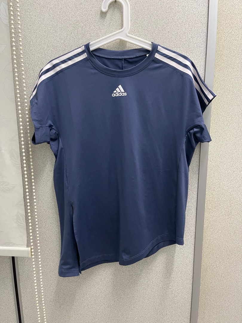 Adidas Blue Top, Women's Fashion, Activewear on Carousell