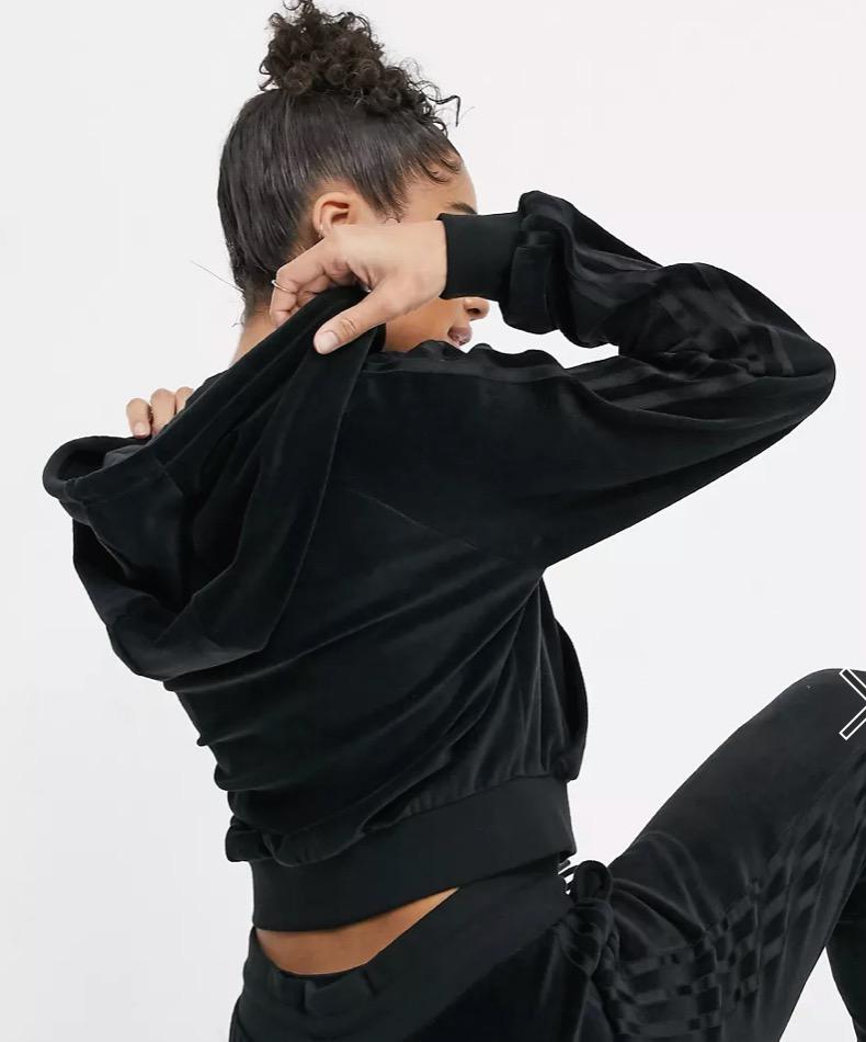 Adidas originals velvet hoodie outlet