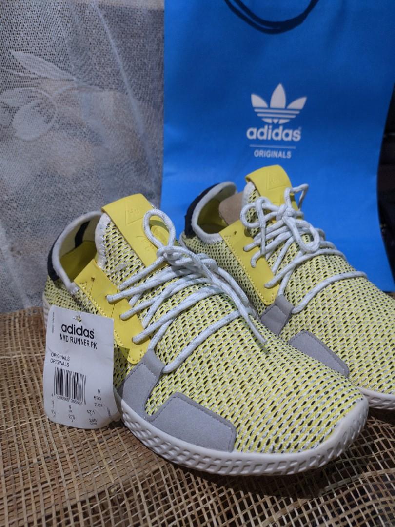 Adidas Tennis v2 x Pharrell Williams Solar Hu Yellow, Men's Footwear, Sneakers on