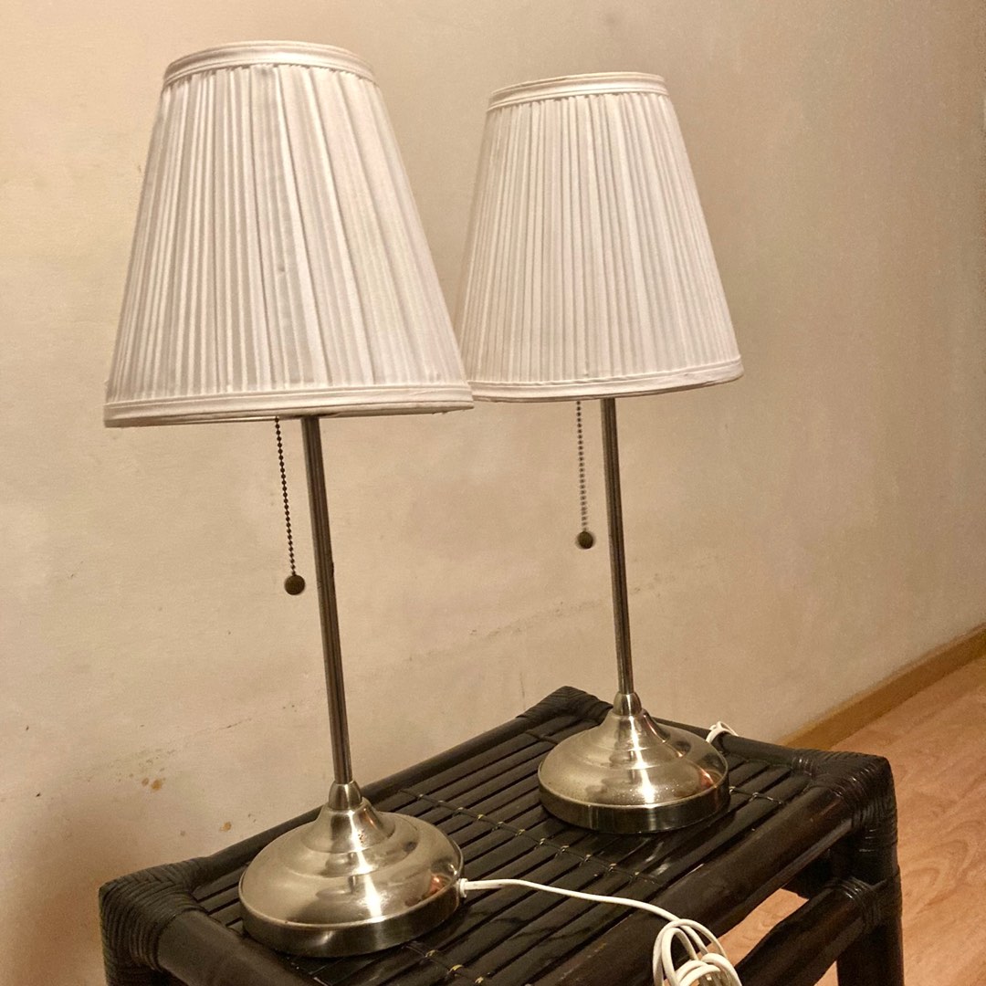 Aged Ikea table lamps, Furniture & Home Living, Lighting & Fans