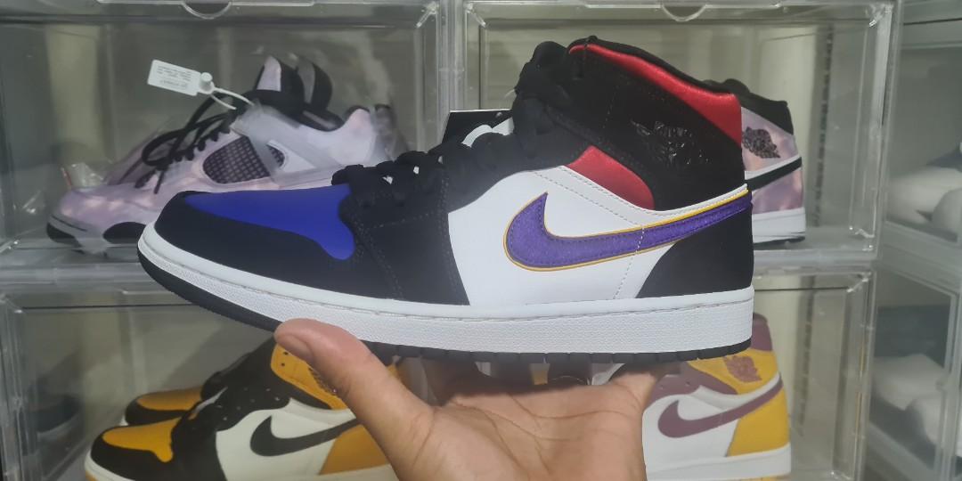 Nike air jordan 1 mid se lakers top 3 outlet