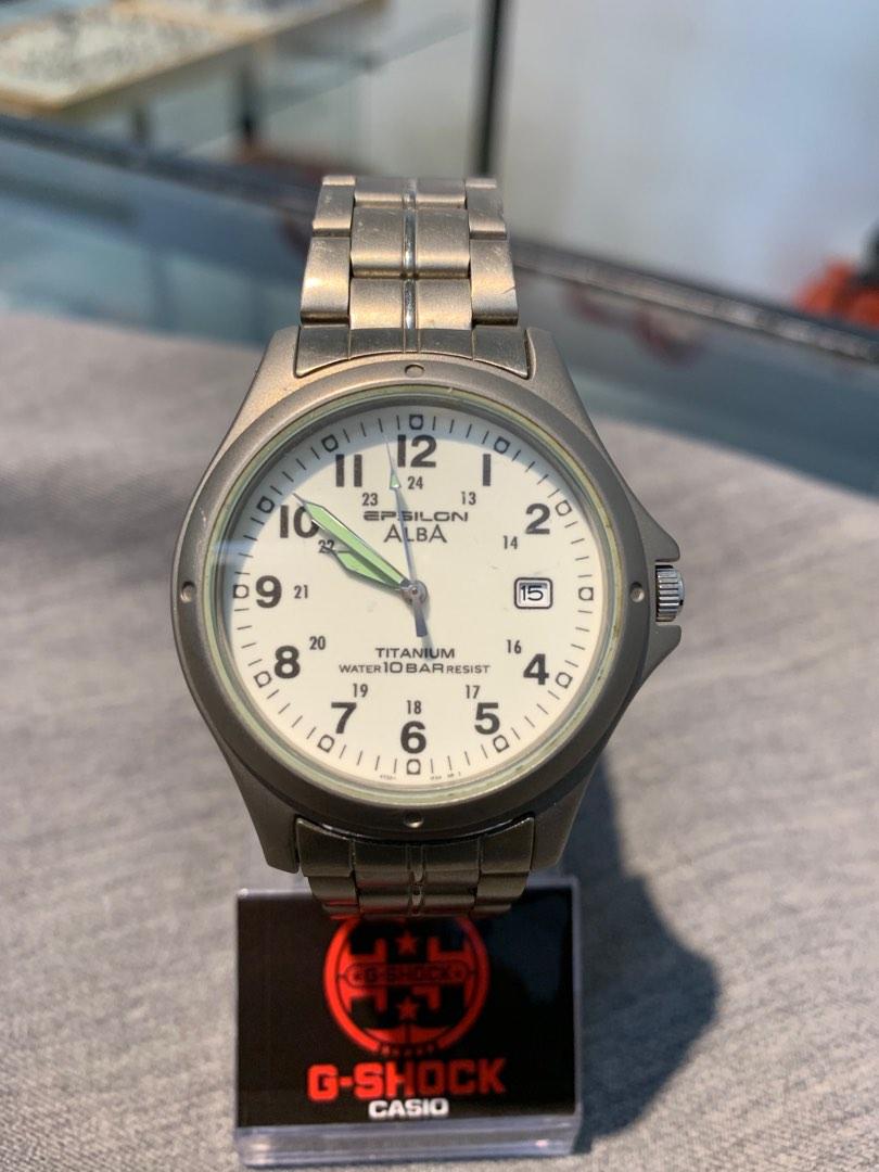 Alba clearance titanium watch