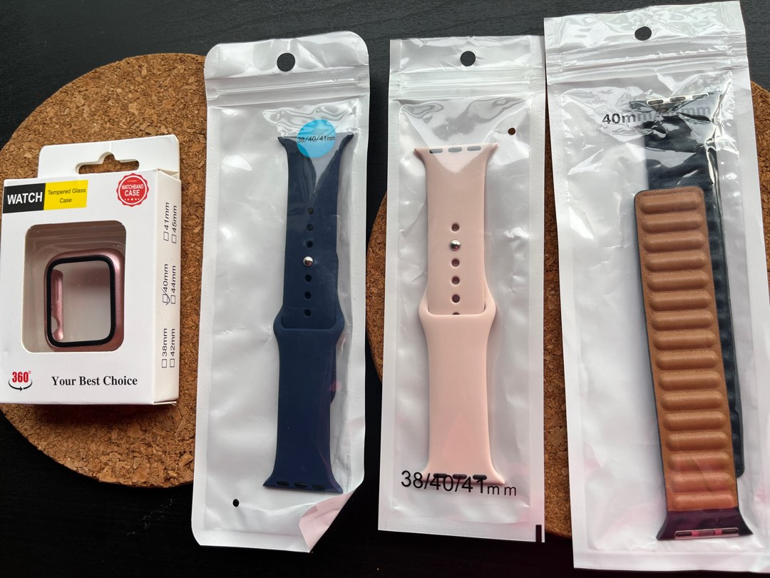 Apple watch straps and case, Mobile Phones & Gadgets, Wearables & Smart