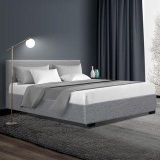Artiss Nino Bed Frame Fabric – Grey Double