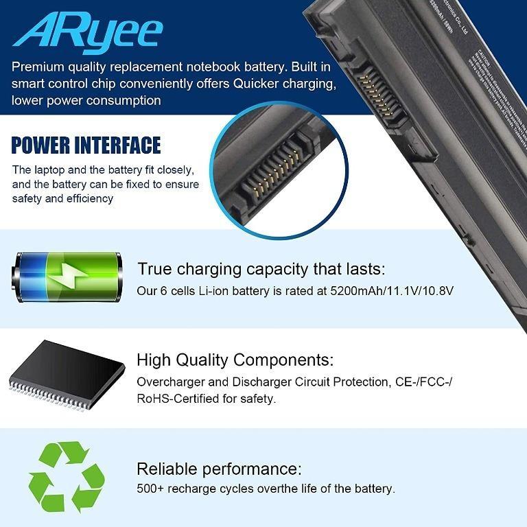 Aryee 5200mah Replacement Laptop Battery for Dell Inspiron 4420 4520 4720  5420 5425 5520 5720 7420 7520 7720 14R, Computers & Tech, Parts &  Accessories, Other Accessories on Carousell