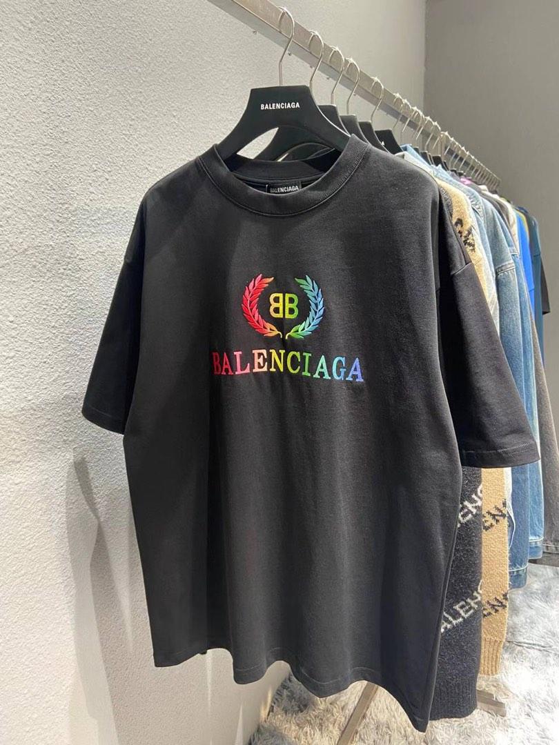 Balenciaga logotag shortsleeved Tshirt  Farfetch