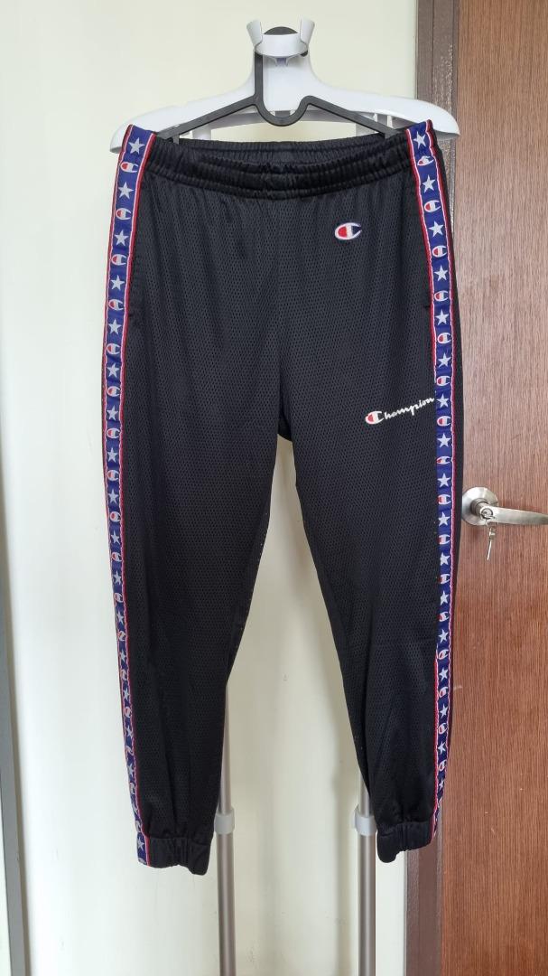 Authentic Champion Track Pants with Side Tape Men s Fashion