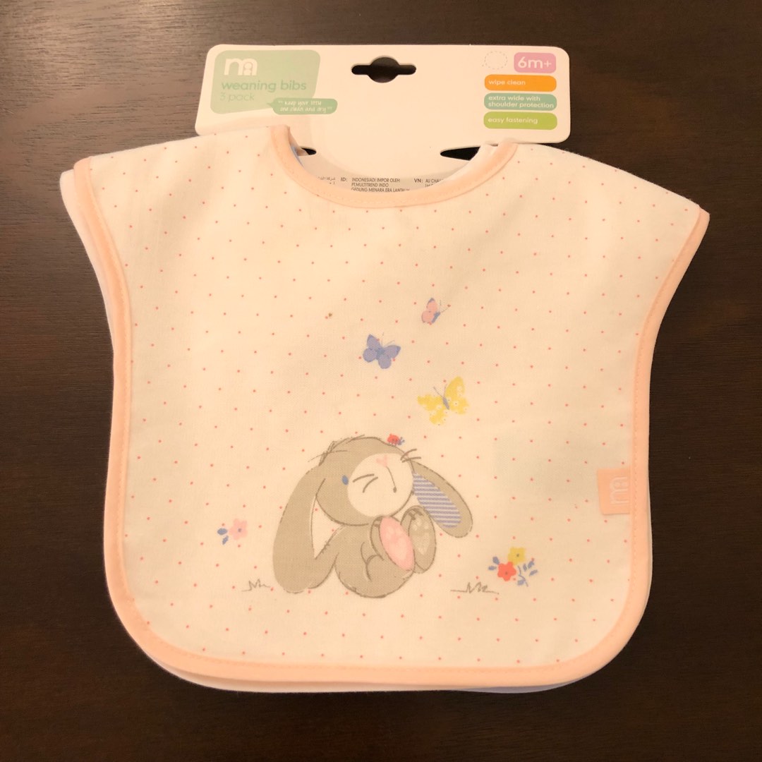 Mothercare Animal Kingdom Newborn Bibs - 3 Pack