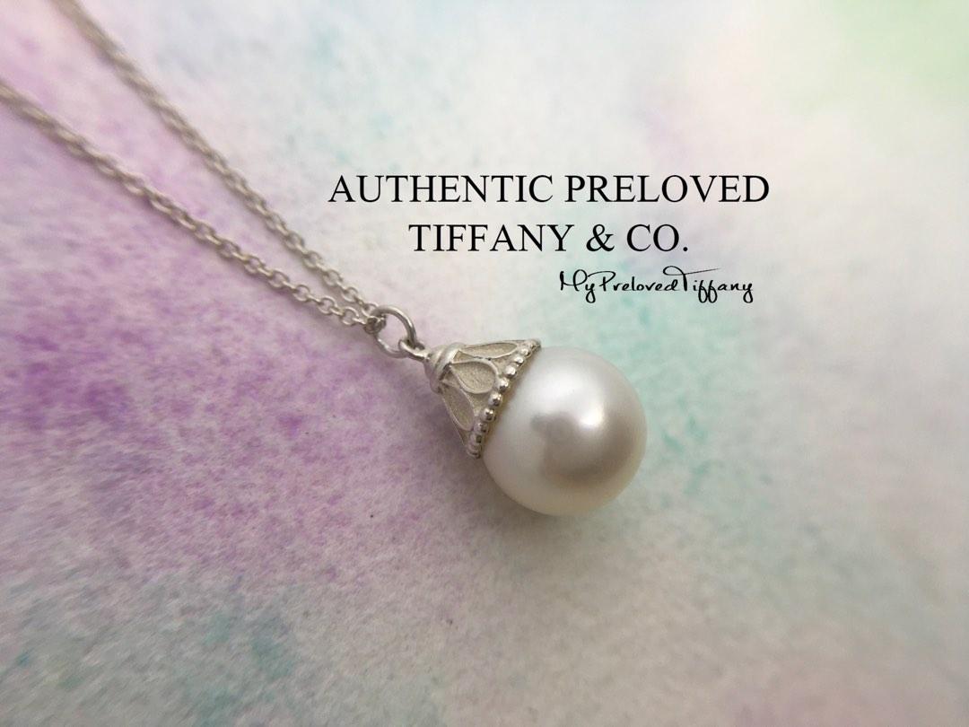 Authentic Tiffany Co. Ziegfeld Freshwater Pearl 9mm Silver