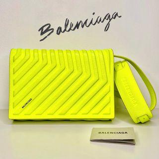 BALENCIAGA 💛 Neon Car Flap Crossbody Bag (100% Authentic) #SeptemberSale
