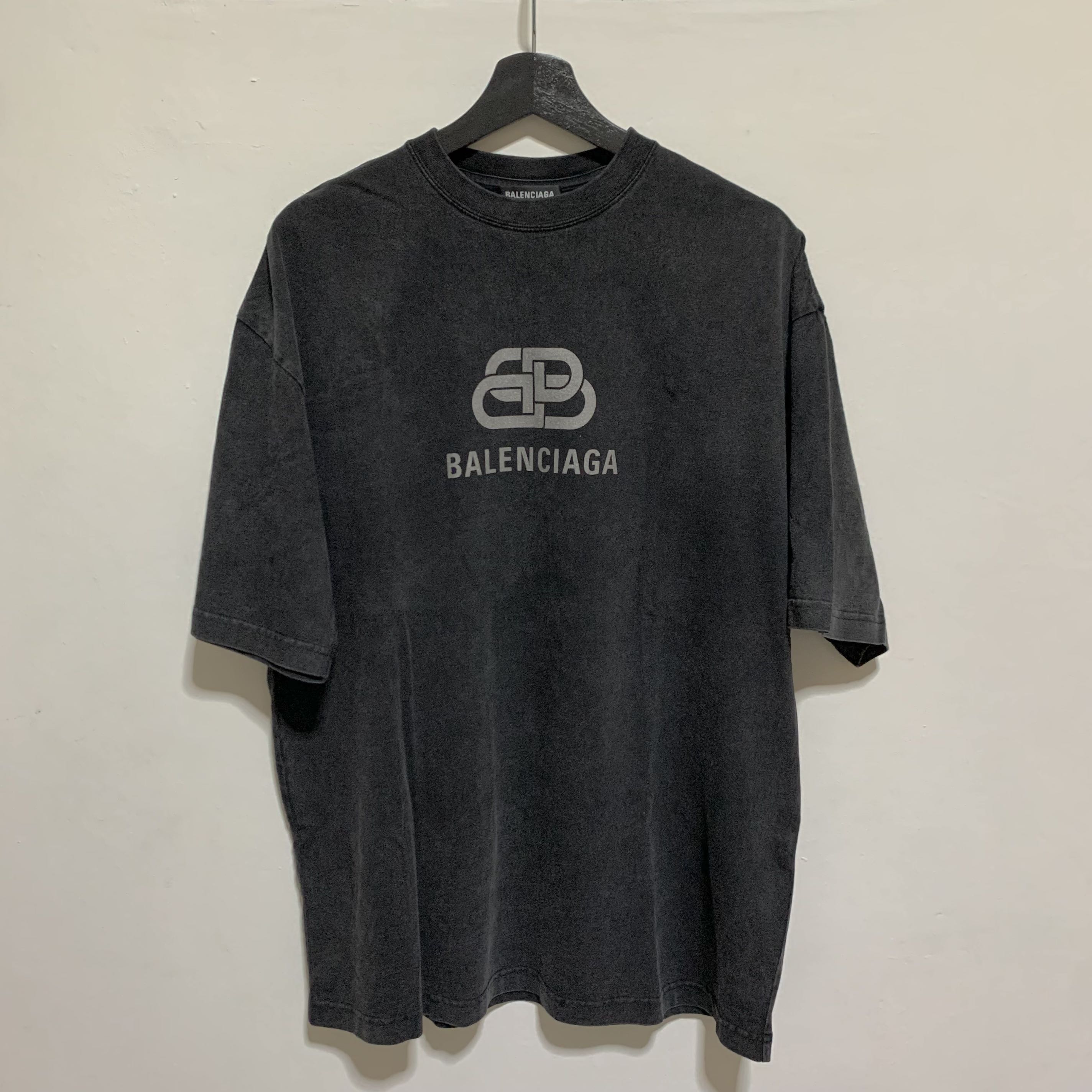 Balenciaga t shirt hotsell silver