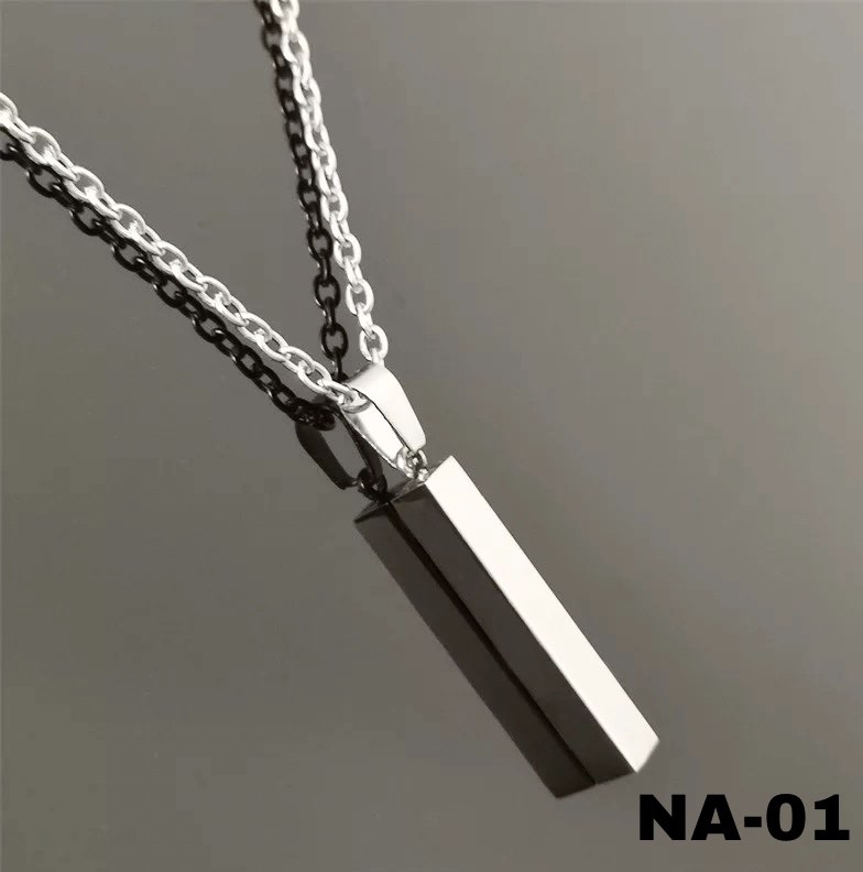 Mens discount bar necklace