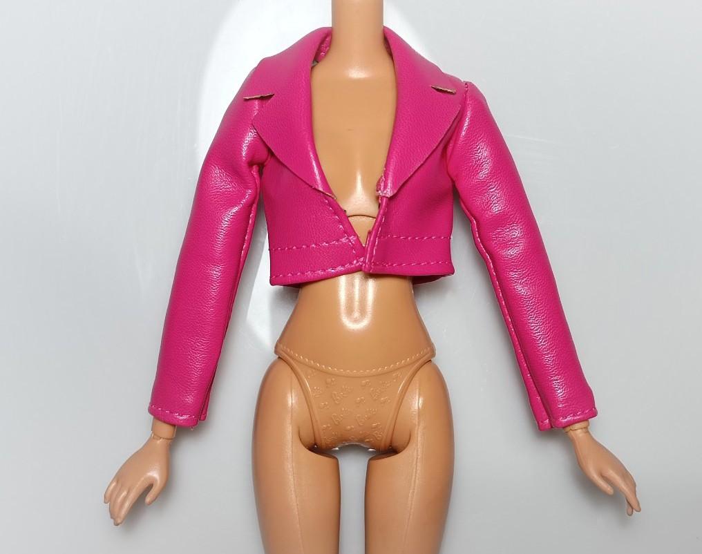 Barbie pink hot sale leather jacket