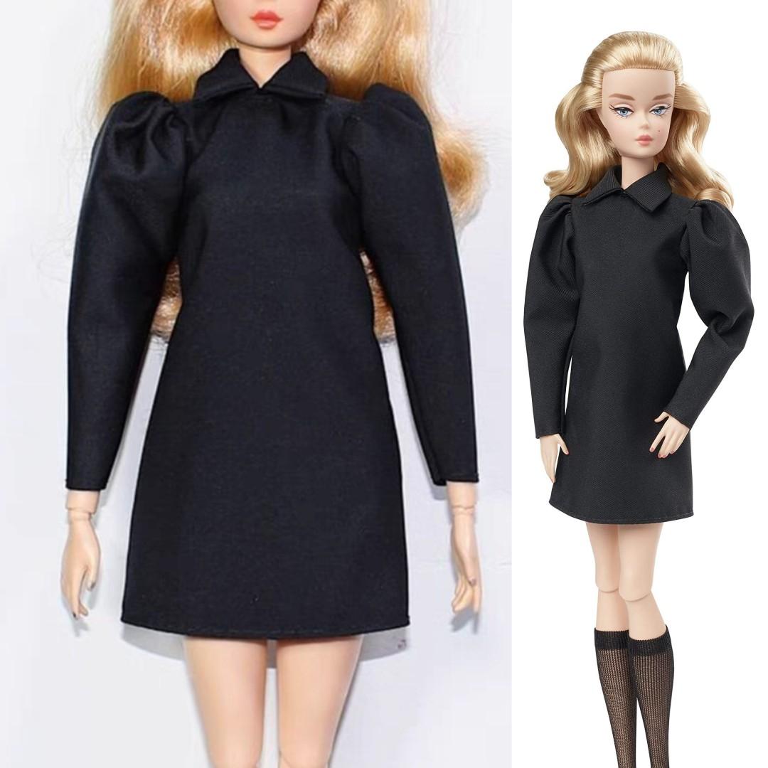 Barbie silkstone black dress top