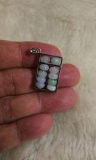 Beautiful Myanmar Jade Abacus Pendant
