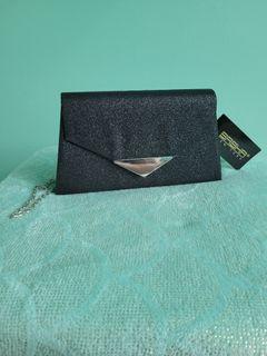 Black Glitter Part Bag / Purse