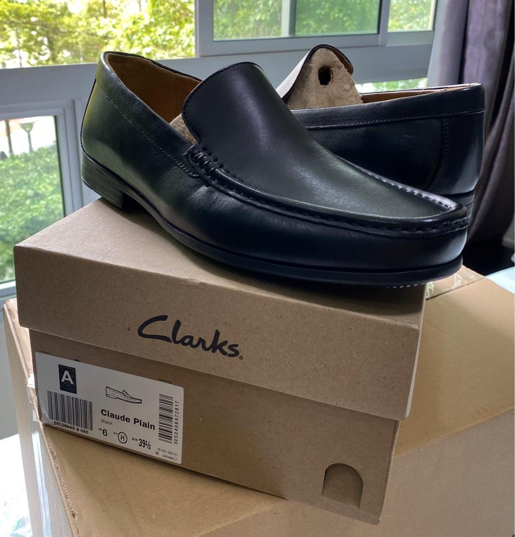 Clarks black shoes mens top