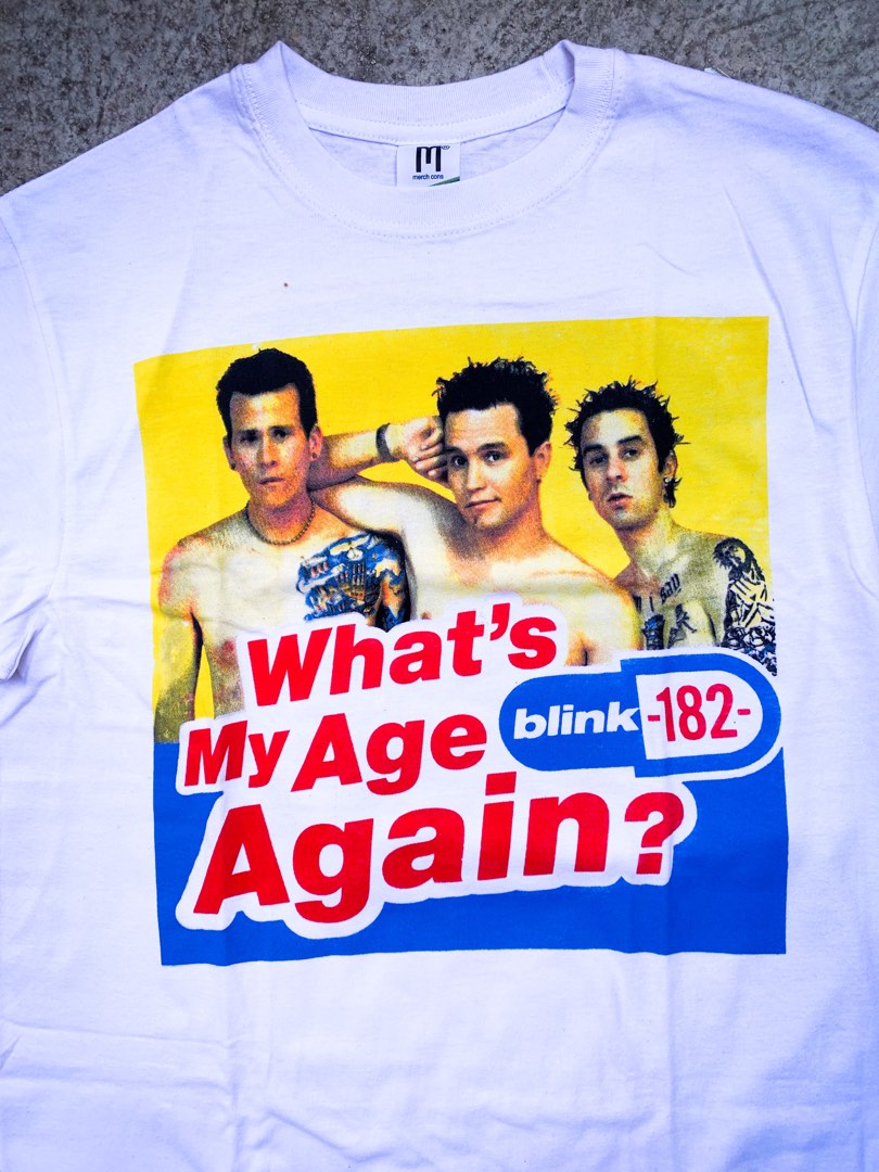 BLINK 182 WHATS MY AGE AGAIN? Fesyen Pria Pakaian Atasan di Carousell