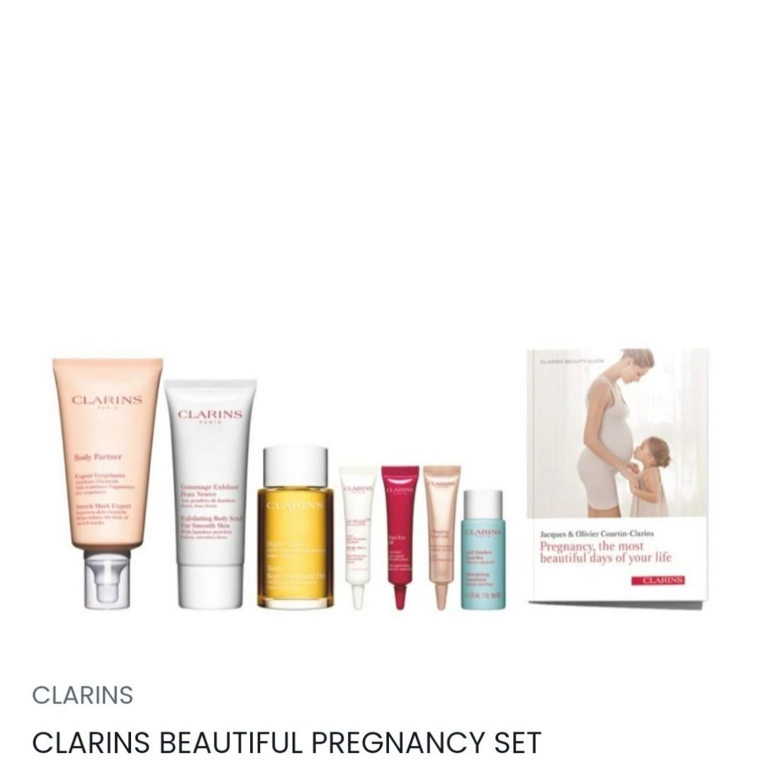 Brand new Clarins Beautiful Pregnancy Set, Beauty & Personal Care, Bath