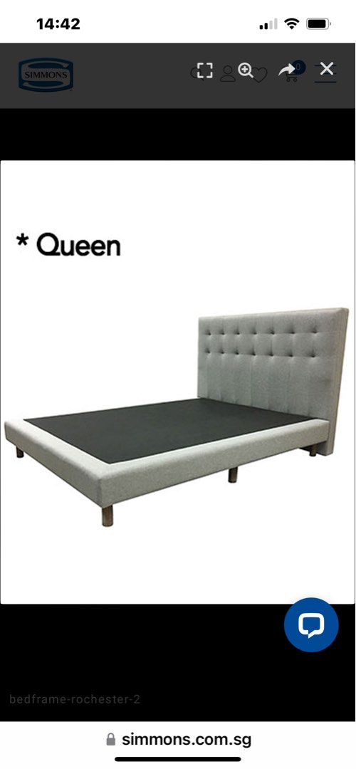 Brand New Simmons bed frame, Furniture & Home Living, Furniture, Bed