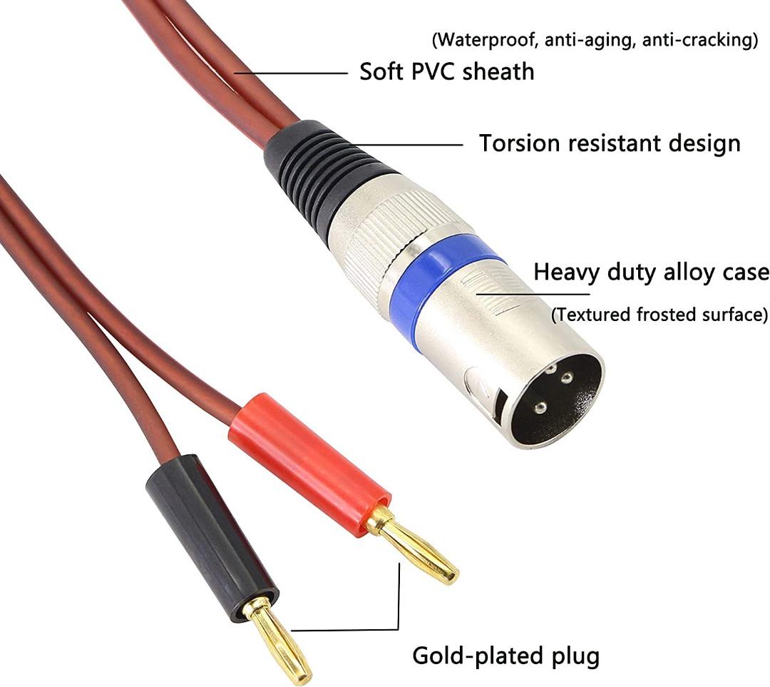 thumbnail image 2 of XMSJSIY HIFI Speaker Cable 2mm Pin Plug OFC Speaker Wire... 2 of 10