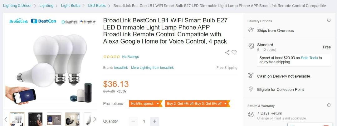 BN-LINK Smart Dimmer Plug, WiFi Outdoor Dimmer for String Lights, LED, Filament, Halogen Lamp, App Remote Control and Google Assistant, Alexa