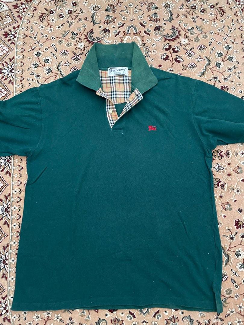 Burberry shirt green colour, Men's Fashion, Tops & Sets, Tshirts & Polo  Shirts on Carousell