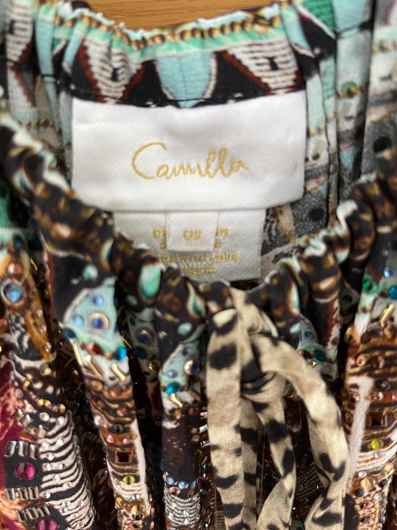 Camilla balloon Jumpsuit 100 silk Women s Fashion Dresses Sets