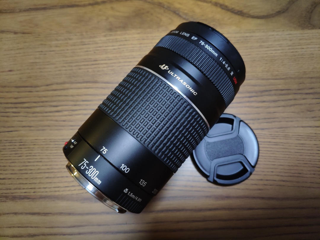 Canon EF 75-300mm f/4-5.6 III USM 實用品【機件全正常，有瑕疵