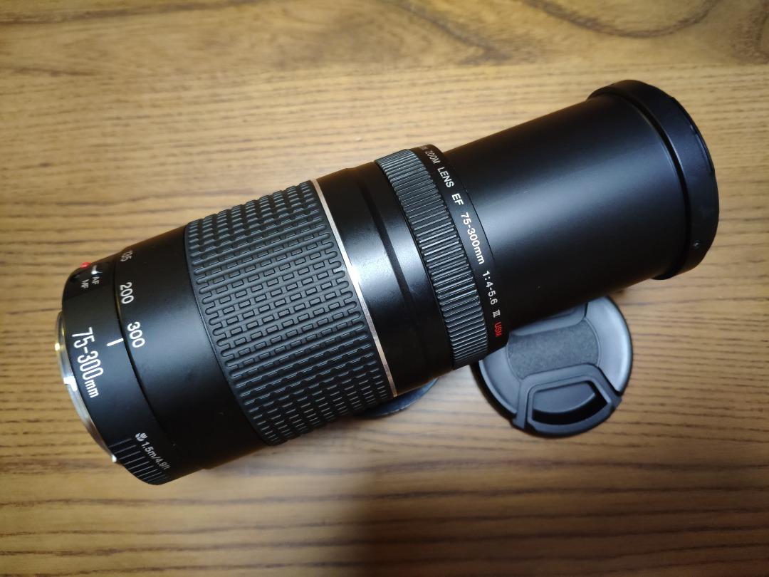 Canon EF 75-300mm f/4-5.6 III USM 實用品【機件全正常，有瑕疵，可