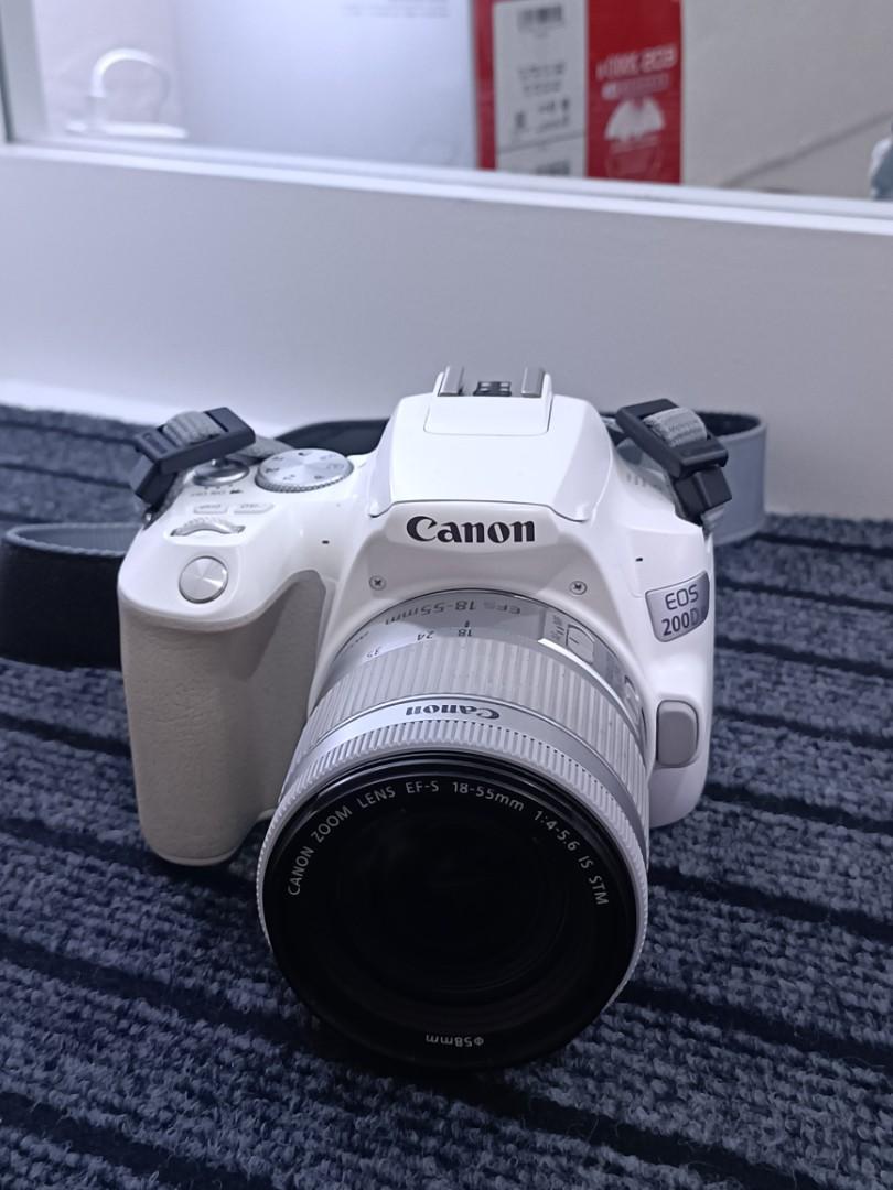 Canon EOS 200D Mark II White, Photography, Cameras on Carousell